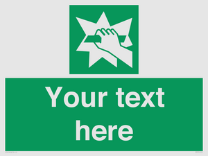 Custom Break Glass Sign